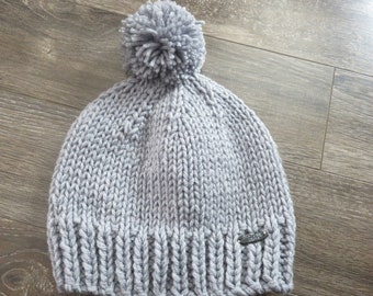 MEDIUM gray beanie ready to go