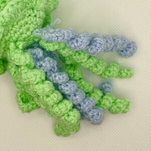 Crochet octopus rattle sensory toy for baby image 3