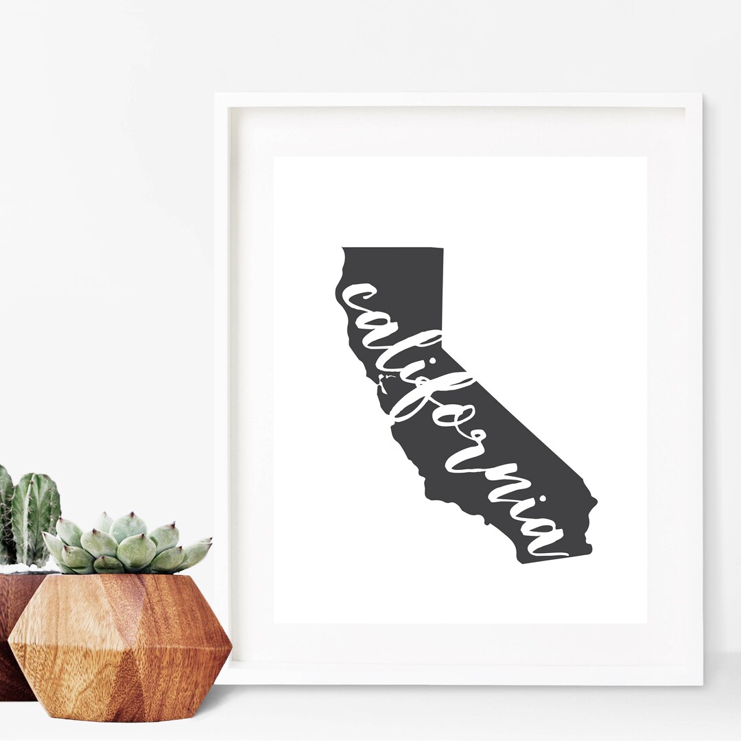California Wall Art | California Printable | California Art Print ...