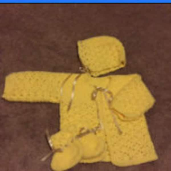 Layette de bébé crochetée