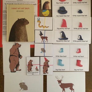 I Want My Hat Back 4 Word Level Pack, (Size, Colour, Shape, Animal) with Snap & Pairs Games