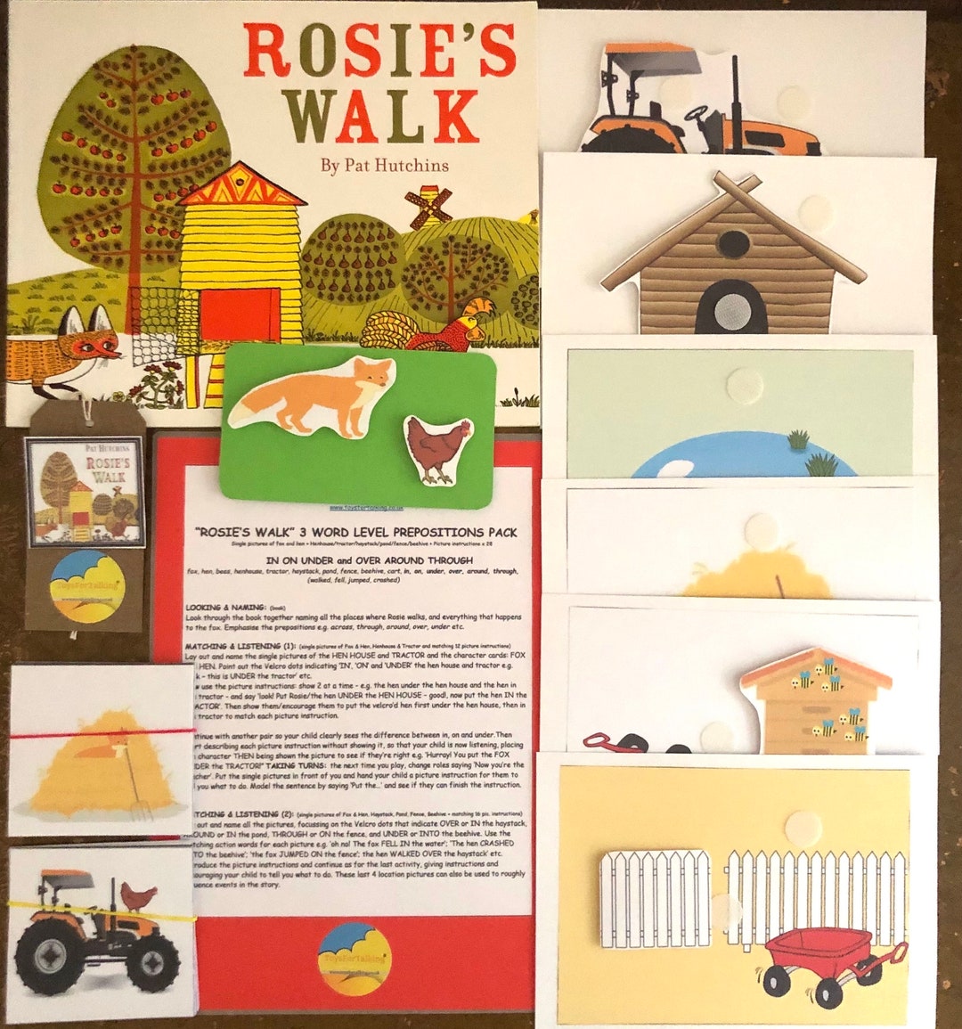 Rosie's Walk 3 Word Level Pack With Paperback Book - Etsy