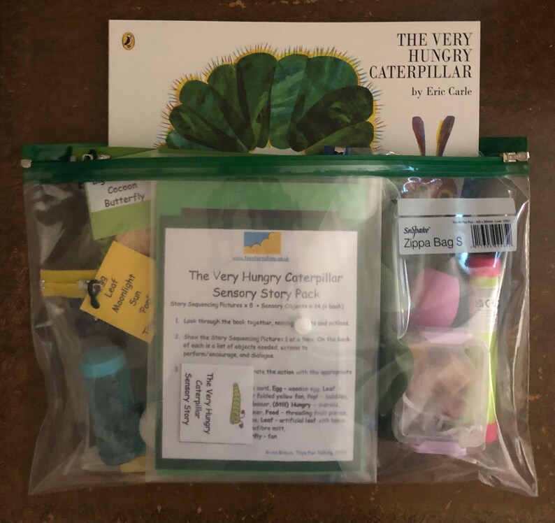 The Very Hungry Caterpillar Sensory Story With Paperback Book - Etsy