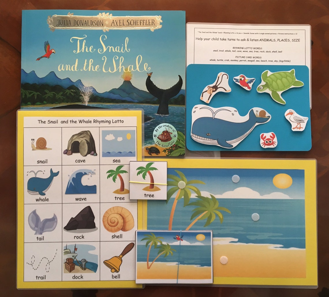 The Snail and the Whale 2 Word Level Pack With Paperback Book - Etsy