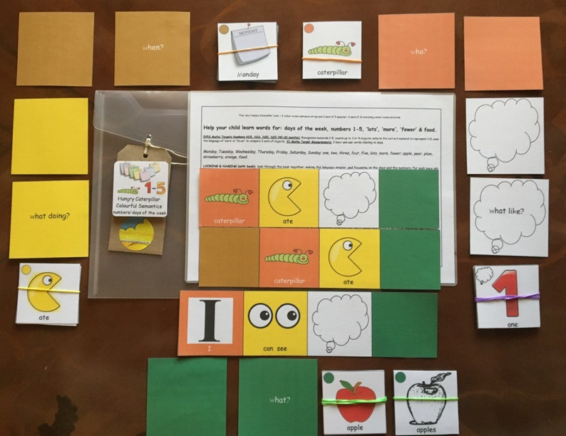 Hungry Caterpillar Maths Targets Games WITHOUT THE BOOK