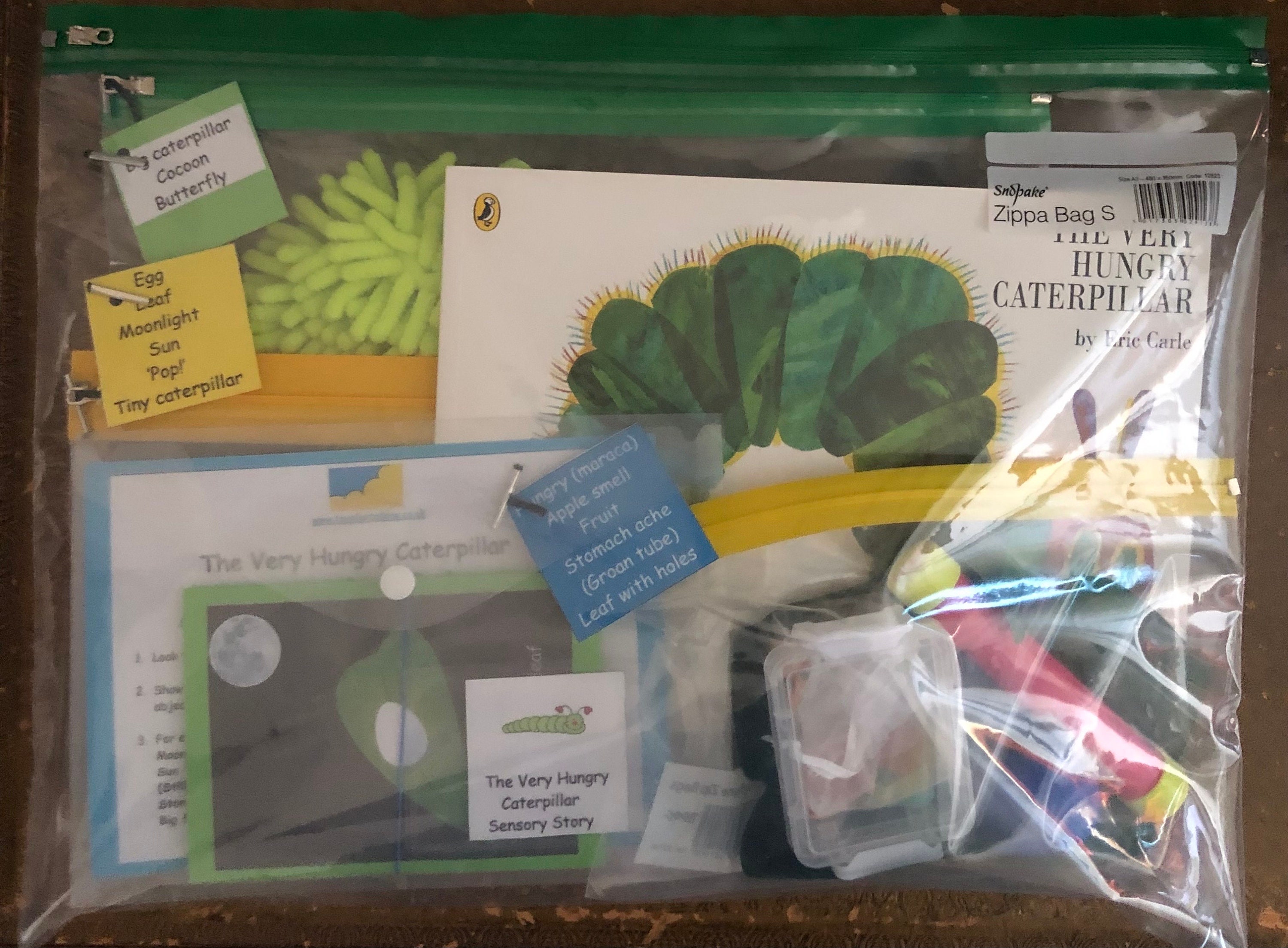 The Very Hungry Caterpillar Sensory Story With Paperback Book - Etsy UK