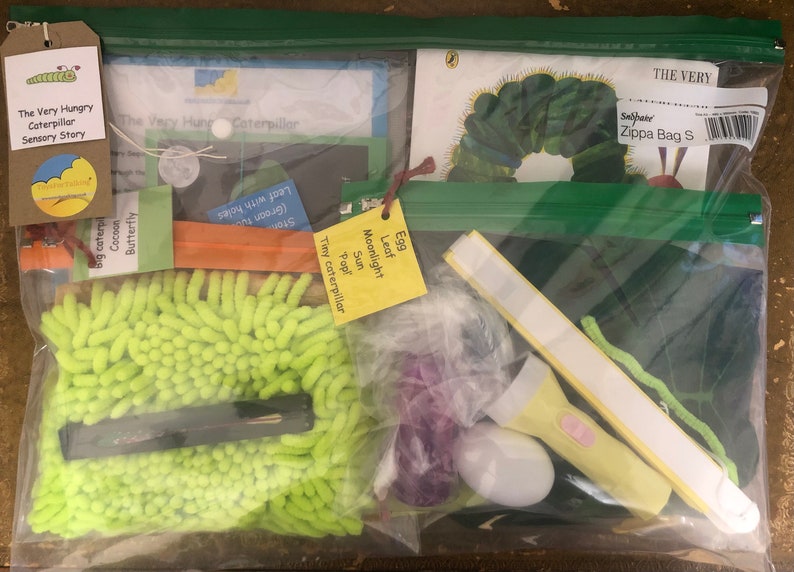 The Very Hungry Caterpillar Sensory Story With Board Book - Etsy
