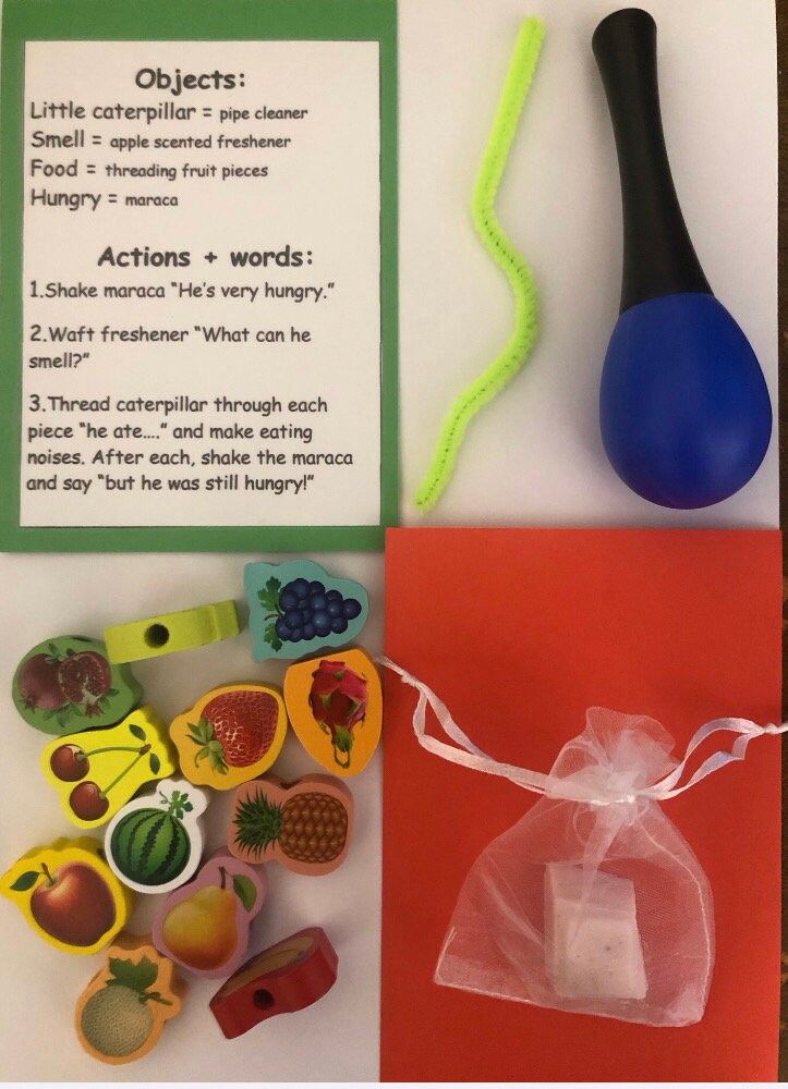 The Very Hungry Caterpillar Sensory Story With Paperback Book - Etsy