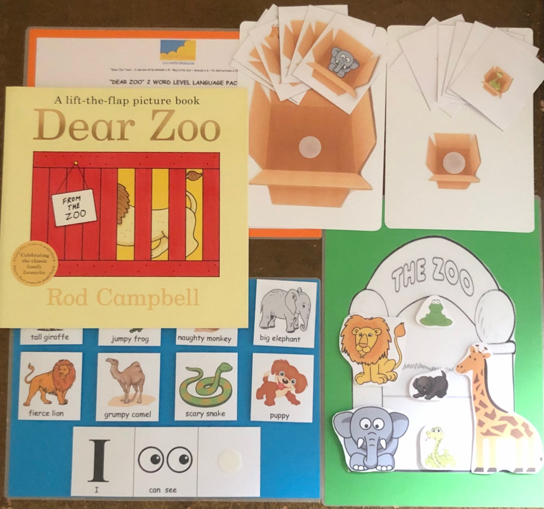 Dear Zoo 2 Word Level Pack With Paperback Book - Etsy