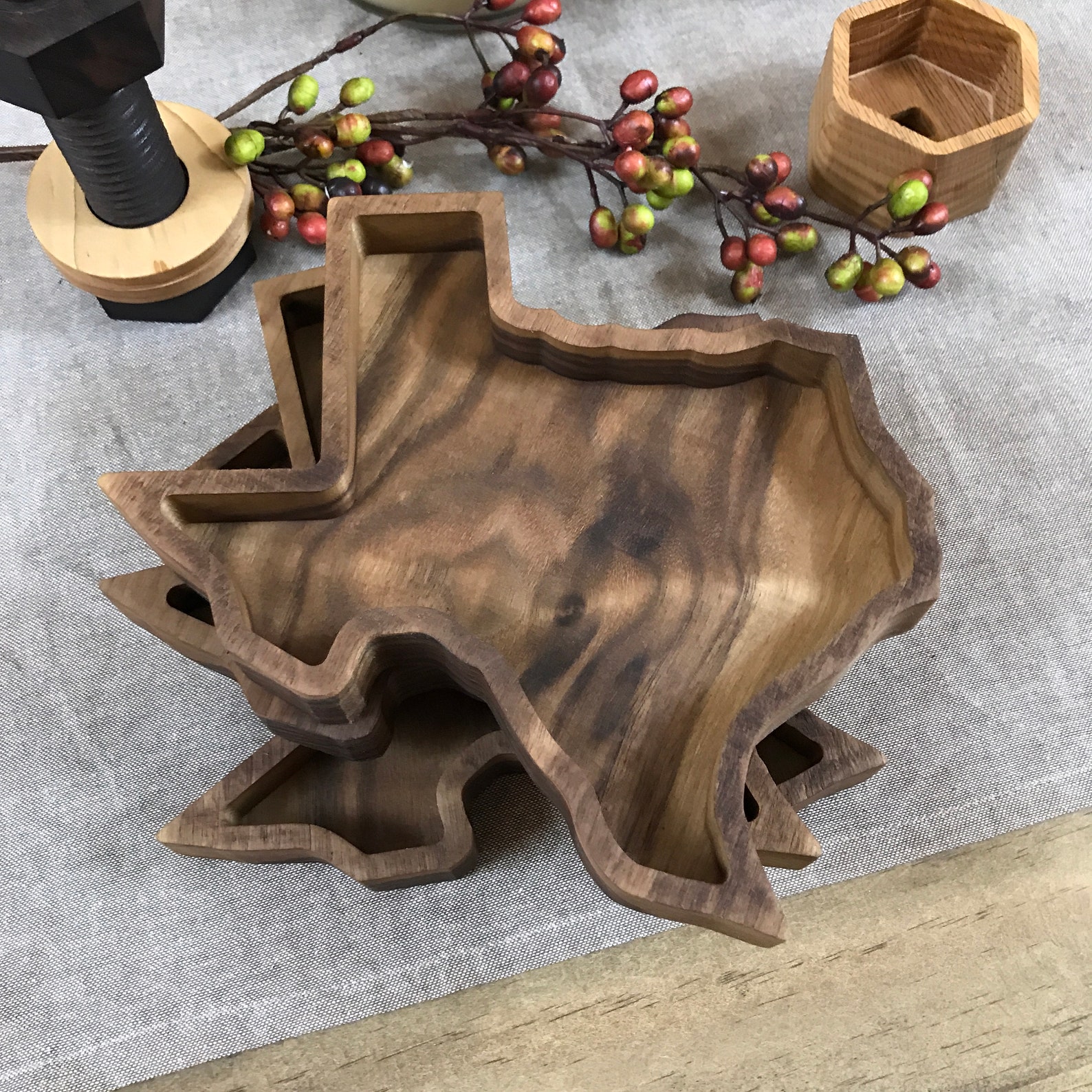 Texas Gift Wooden Valet Tray Personalized Valet Tray Catch Etsy