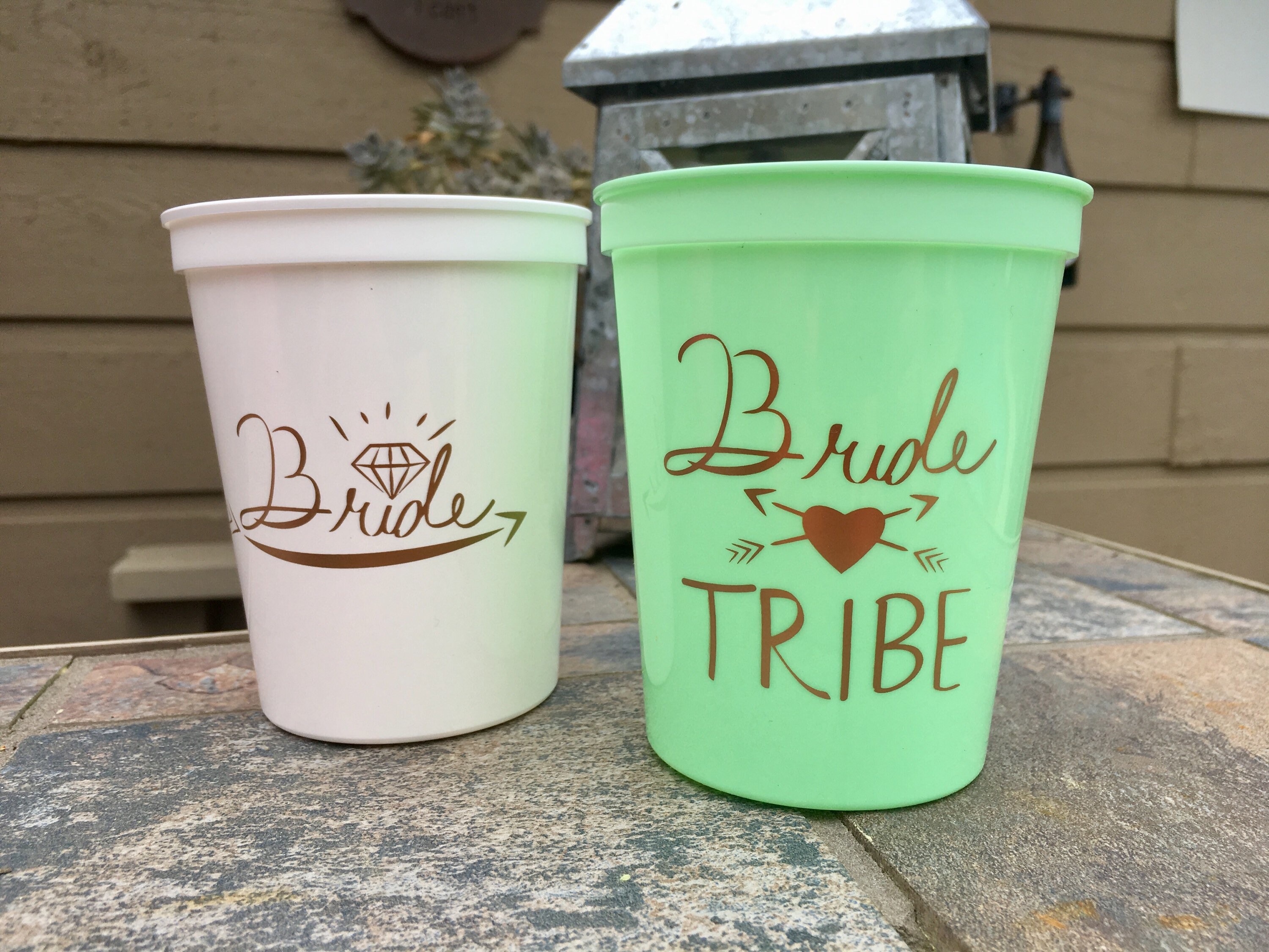 Bachelorette Party Cups Bride Tribe 16oz Stadium Cups Etsy