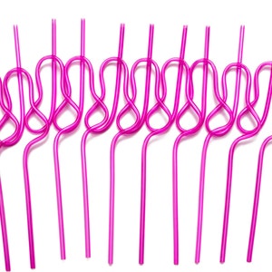 Penis Straws, Bachelorette Party Favors, Silly Straws, Rose Gold Penis Decorations, Bridal, Shower, Rainbow, Gift Ideas, Assorted Colors Neon Pink