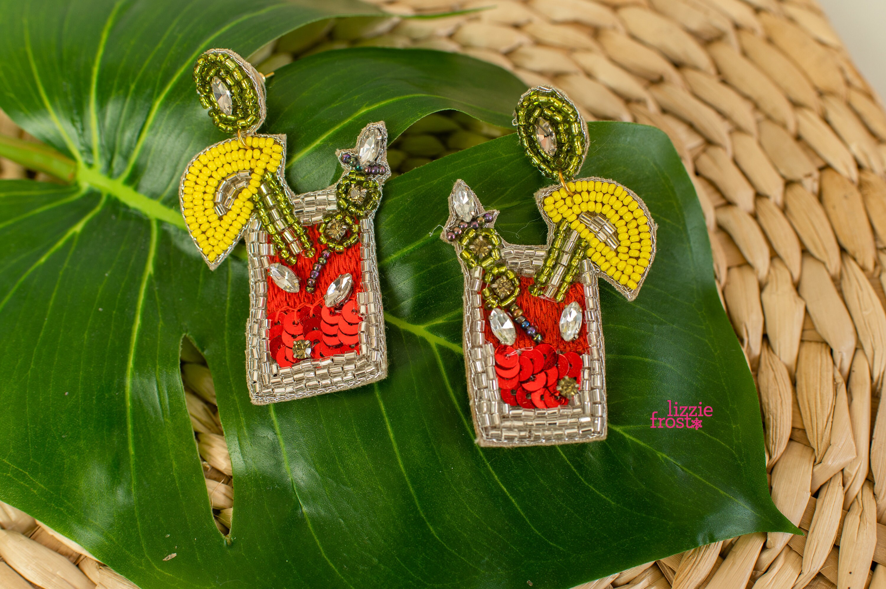 Bloody Mary Earrings NOLA Earrings Beaded Brunch Fashion Etsy