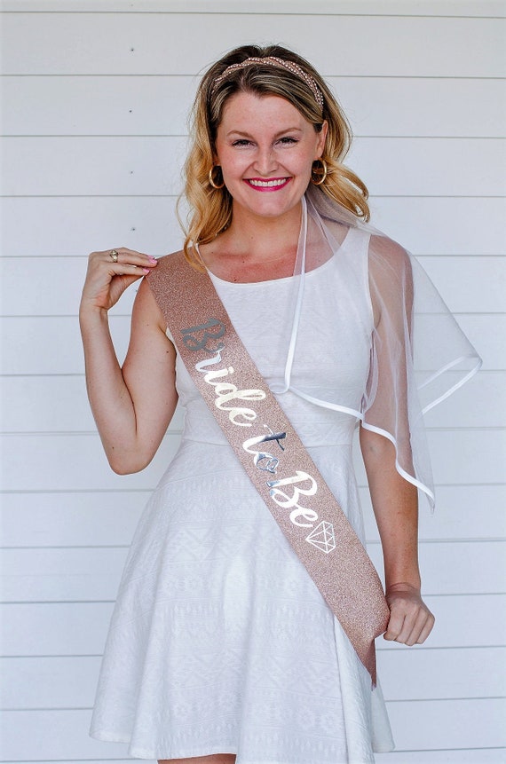 Rose Gold Glitter Bride to Be Sash Bachelorette Party Gift - Etsy Rose Gold Glitter Bride to Be Sash Bachelorette Party Gift - Etsy