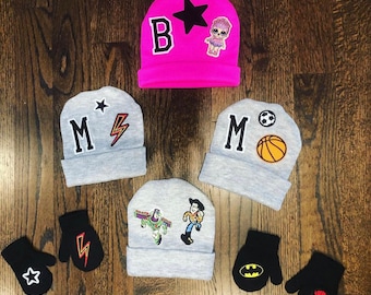 Custom Kids Winter Hat with Patches | Personalized Kids Hat