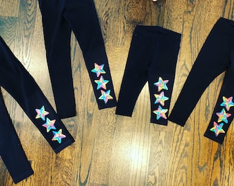 Custom Girls Leggings | Personalized Leggings Designed with Patches