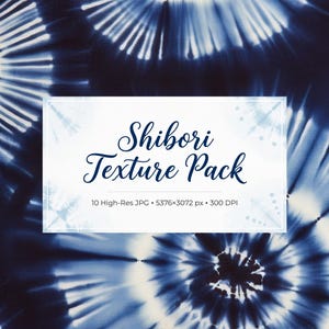 Japanese Indigo Backgrounds, Shibori Texture Bundle, Blue Abstract Textile, JPG Digital Papers, Japan Aesthetic, Fabric Dye Pattern