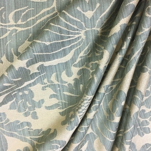 SCALAMANDRE &quot;Georgian Damask&quot; in green/wheat - by the yard
