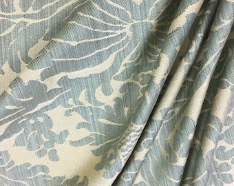 SCALAMANDRE "Georgian Damask" in green/wheat - by the yard