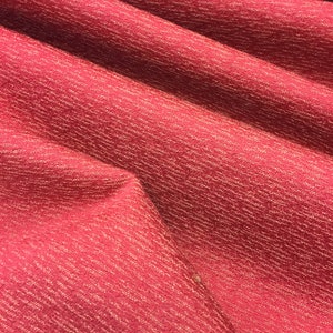 SCALAMANDRE red textured solid decorator fabric - by the yard
