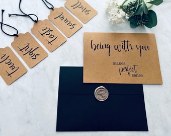 Senses Card Set Being With You Makes Perfect Sense Gift for