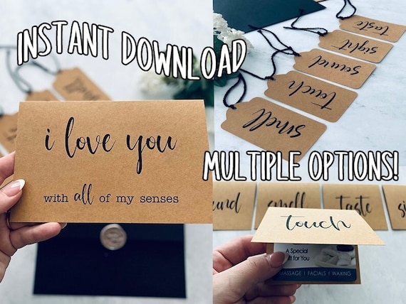 5 Senses Card Set I Love You With All of My Senses, Being With You