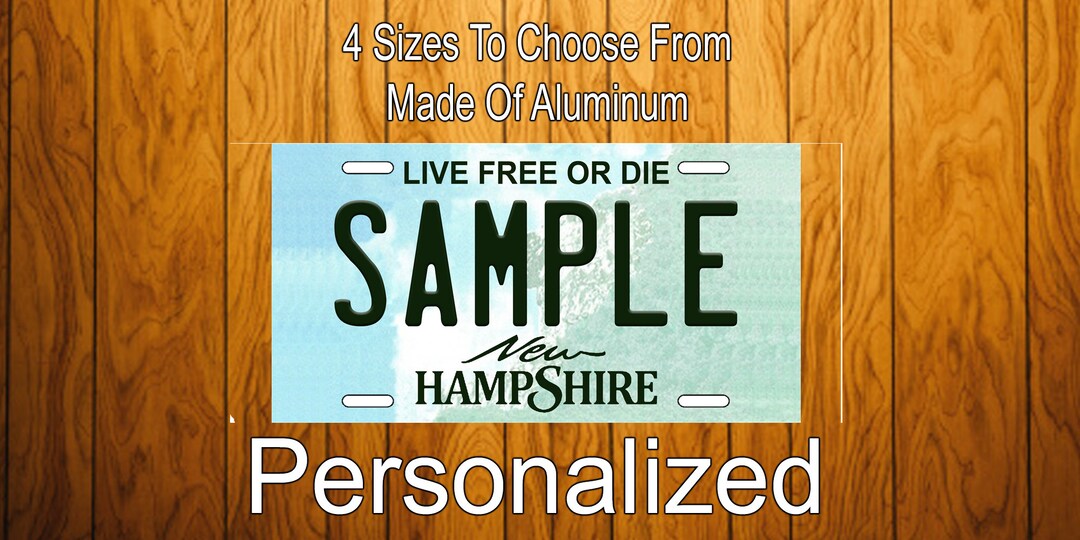 New Hampshire Personalized License Plate New Hampshire Vanity License