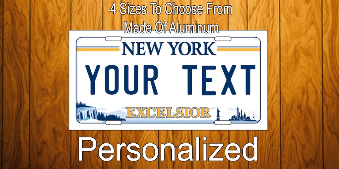 Personalized New York License Plate New York Novelty License Plate Any