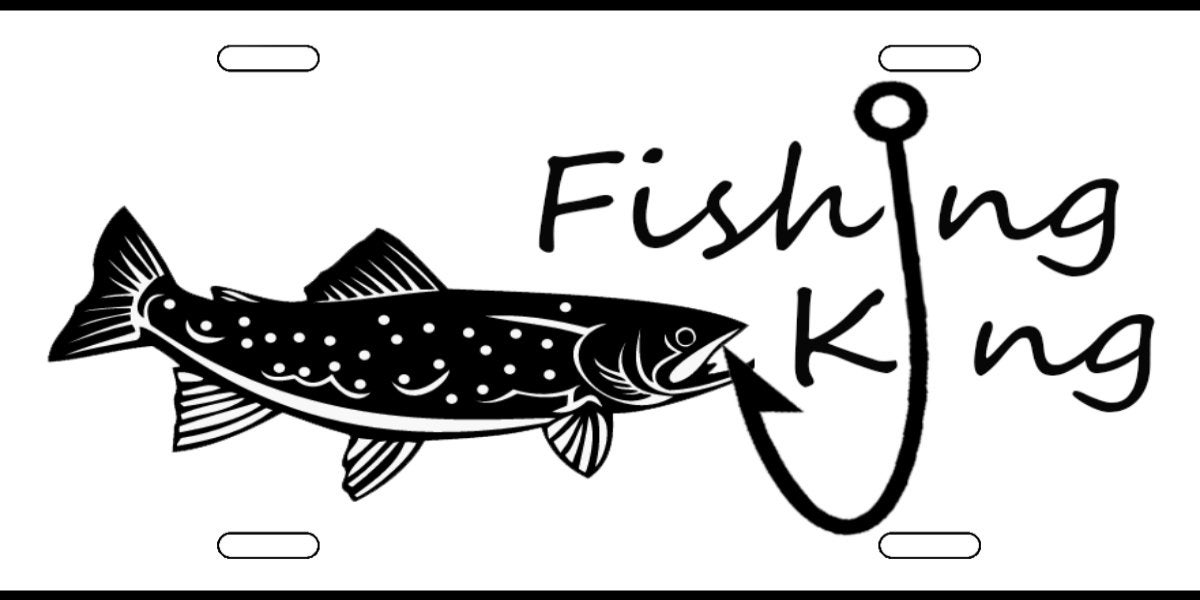 FLY FISHING LIFE Vanity License Plate Fishing King Bass Etsy