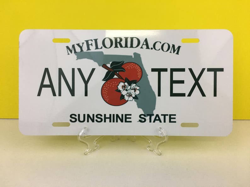 FLORIDA Vanity Novelty License Plate Add ANY TEXT Etsy