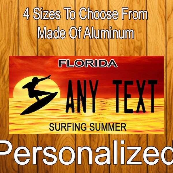 Endless Summer Personalized License Plate Etsy