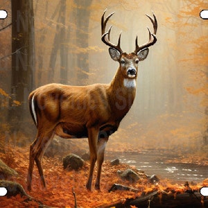 Buck License Plate | Bicycle License Plate | Golfcart | Motorcycle | Wheelchair | Deer Hunting Text 4 Sizes Available
