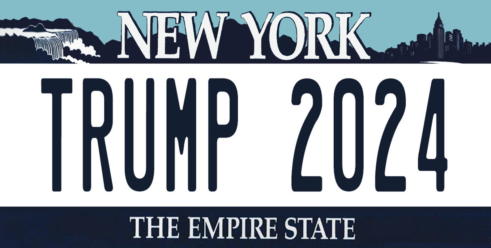 Trump 2024 New York Make America Great Again License Plate Etsy