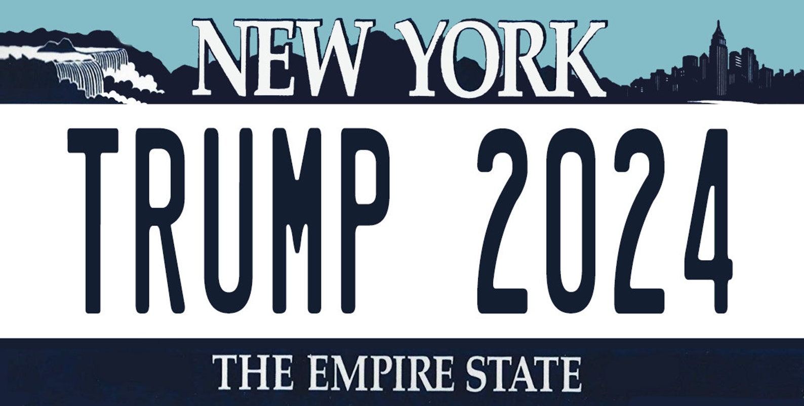 Trump 2024 New York Make America Great Again License Plate Etsy