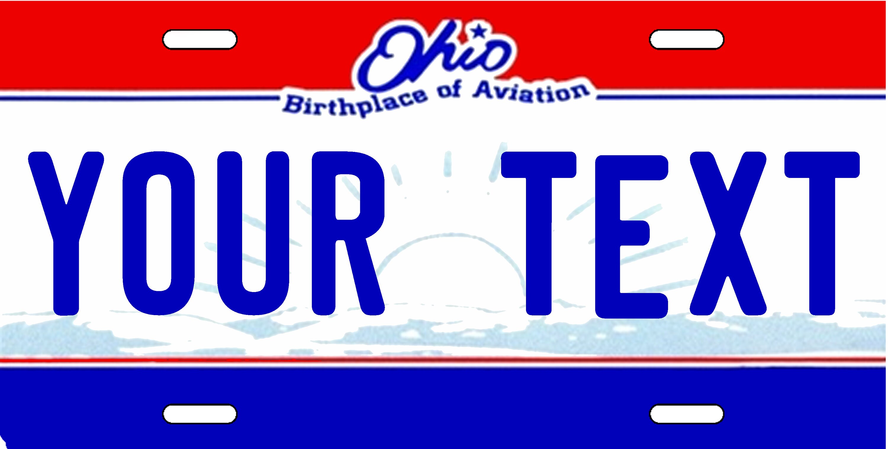 Ohio Vanity Novelty License Plate Any Text Etsy
