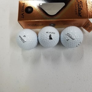 Personalized Titleist Pro V1, Titleist Pro V1X, Titleist Velocity or Wilson Boost Golf Balls for all events or special days. box of 3 balls image 7