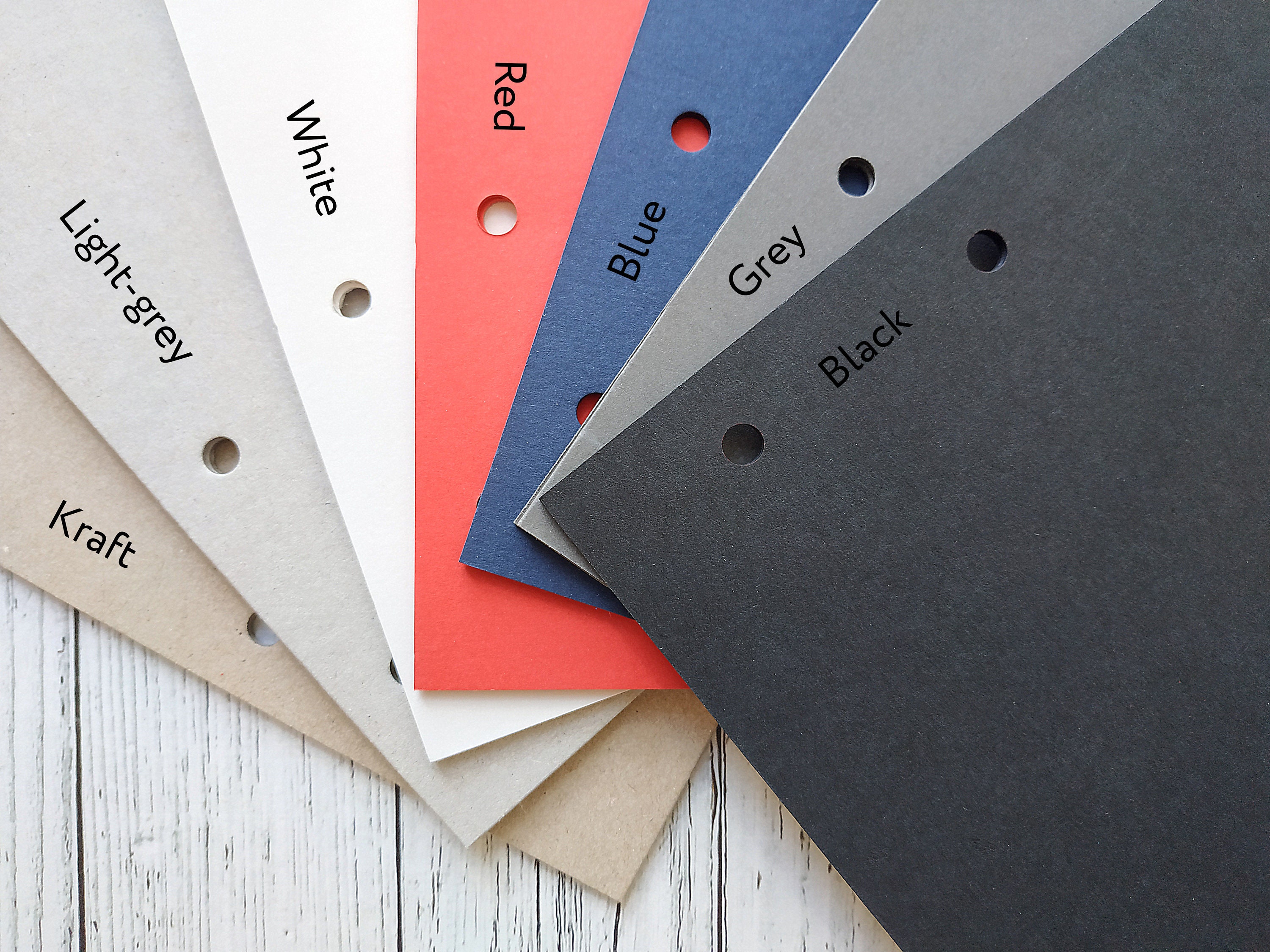 A5 Dividers A5 Binder Divider A5 Planner Dividers A5 Black Etsy