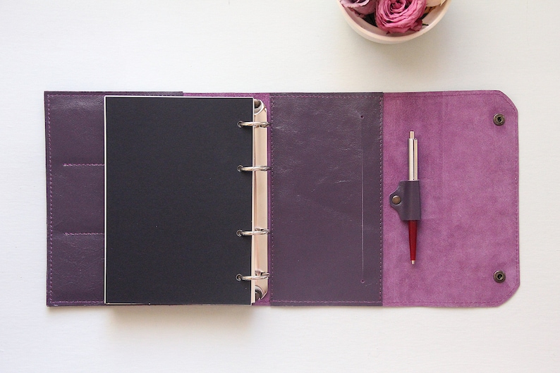 A5 Leather Organizer Planner Travel Refillable Notebook A5 Etsy