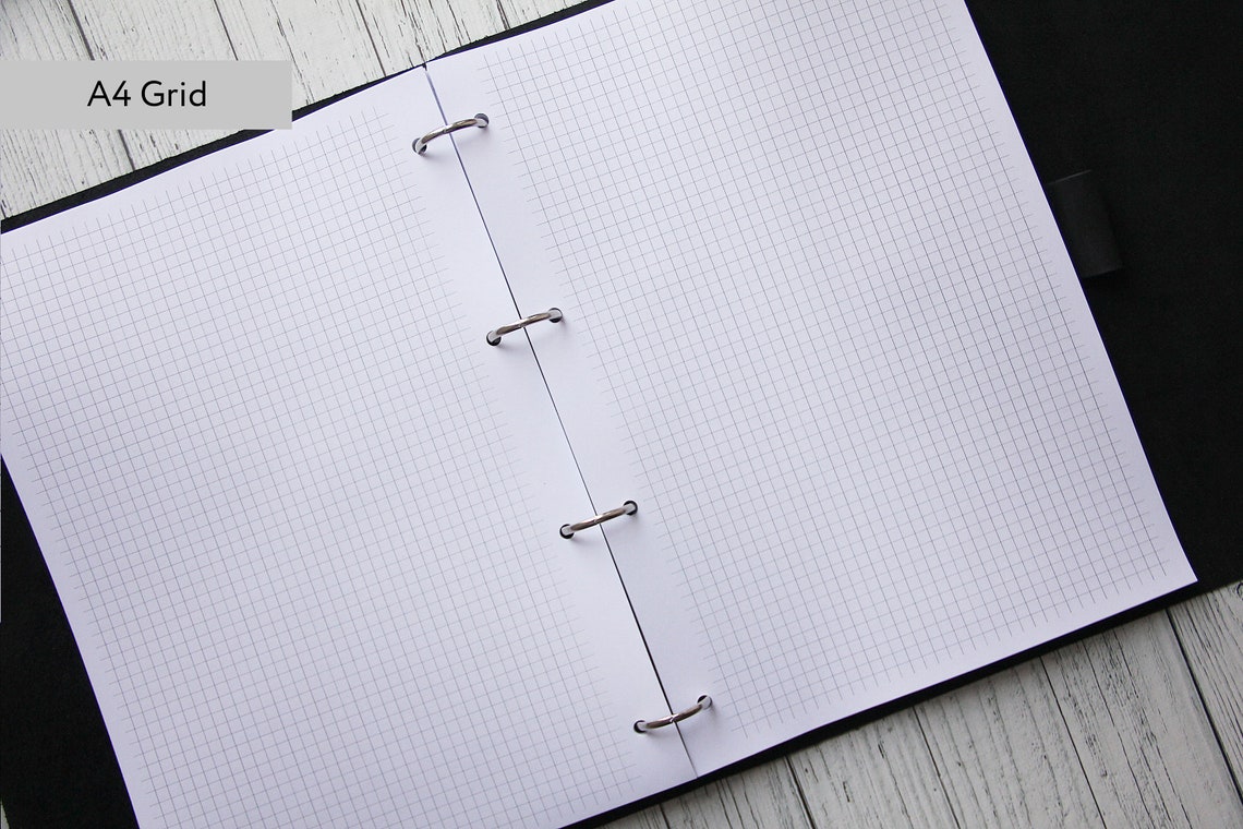 A4 Binder Paper A4 Binder Inserts Blank A4 Refills Paper Etsy