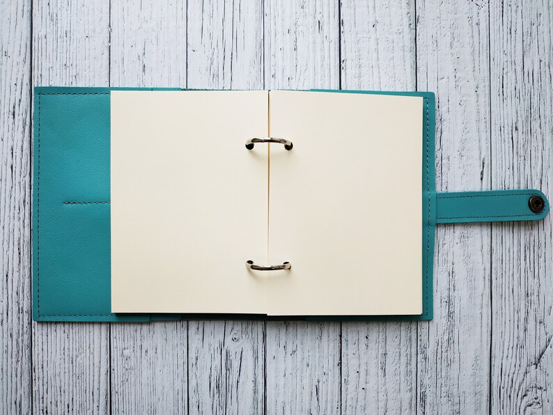 A6 Ring Binder Leather Journal A6 Binder Leather Notebook Etsy