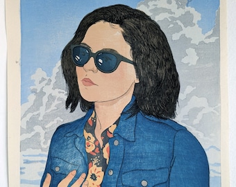 西田忠重「振り返る黒猫」 - Etsy 日本