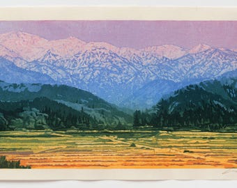 Woodblock Print- "Hida", Original Moku Hanga Limited Edition Print