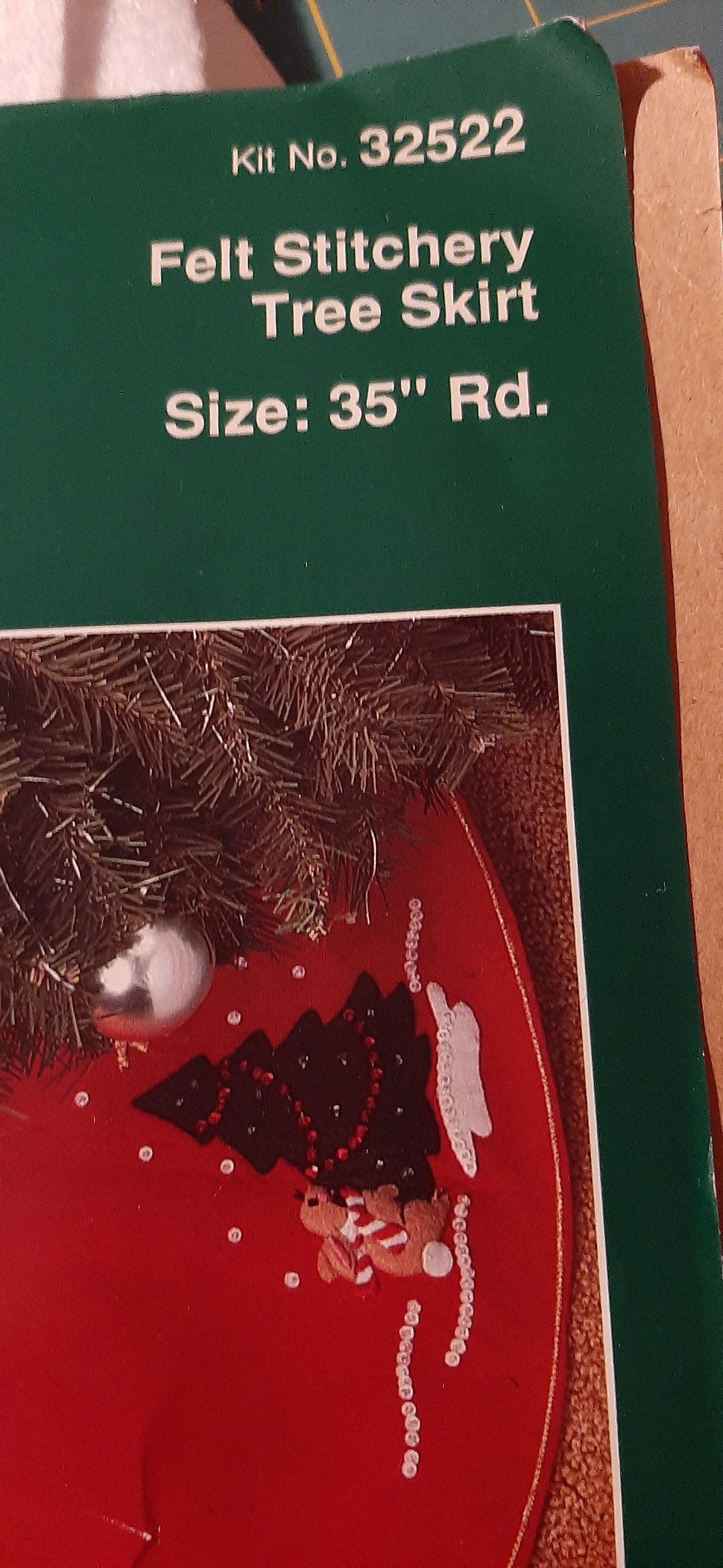 Bucilla Tree Skirt Kit No. 32522 for Applique and Embroidery Etsy