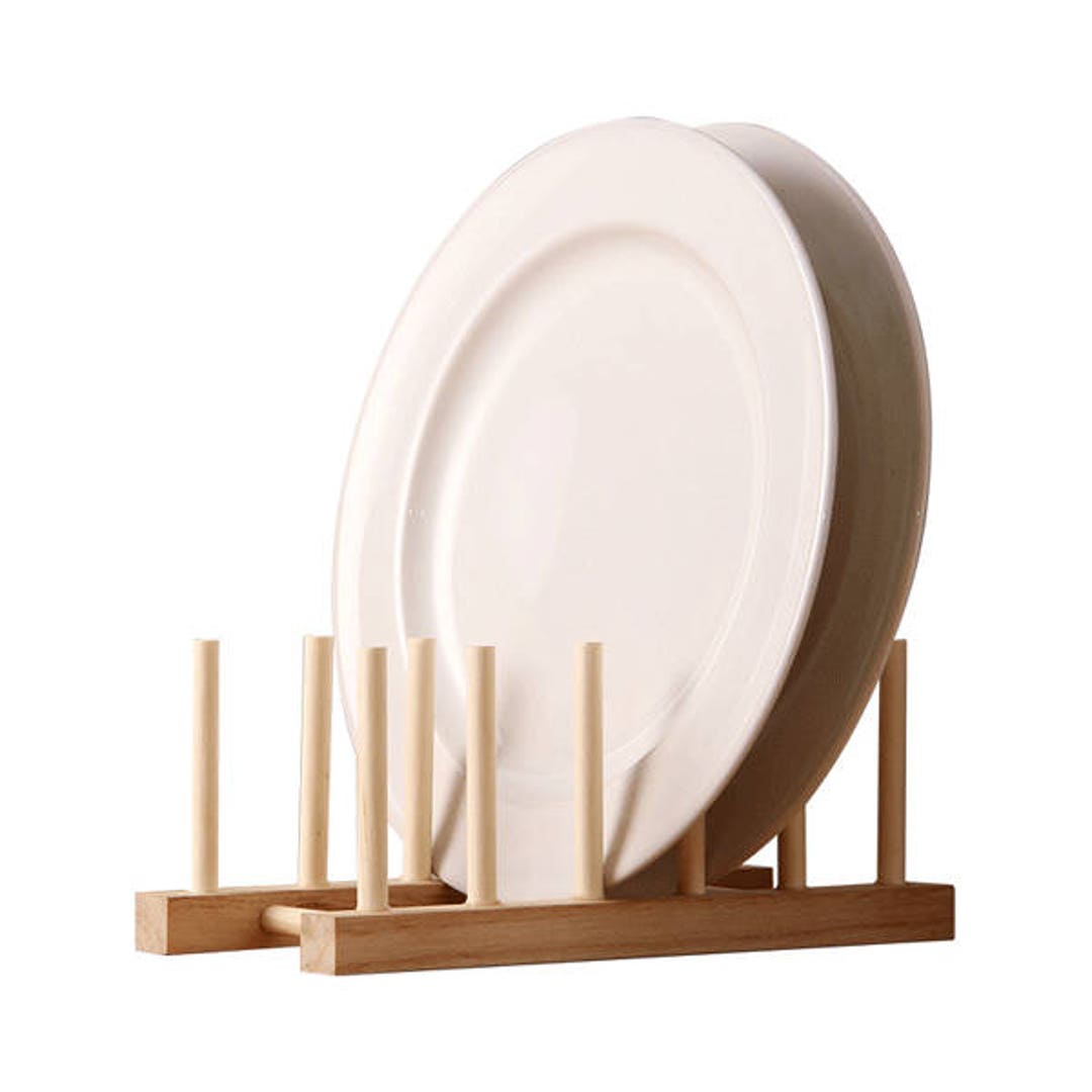 Food Table Rack Wood Wooden Dish Rack - Etsy