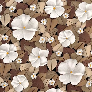 70 年代の花の壁紙 #1309 - ロール / ロール / ヴィンテージ花の壁紙 70 年代