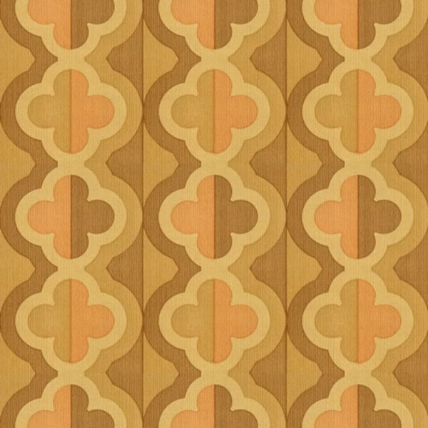 70er Tapete #1003A - laufender Meter o. Rolle / vintage geometric wallpaper from 1970s / orginal retro