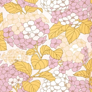 70s flower wallpaper #1433 - running meter without roll / vintage flower wallpaper