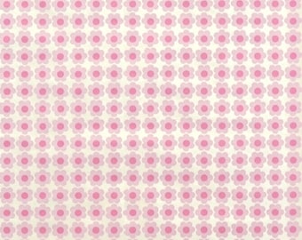 70s wallpaper #1407- running meter / 1970s vintage geometric flower wallpaper