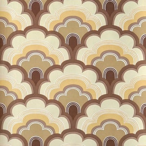 70er Vintage Tapete #1404A - laufender Meter o. Rolle / vintage geometric wallpaper / retro