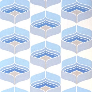 Carta da parati anni '70 #1309AL - metro lineare / carta da parati vintage / geometrica